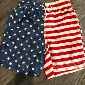 Old Navy Kids Swim Trunks - USA Flag boys swim trunks L (10-12)